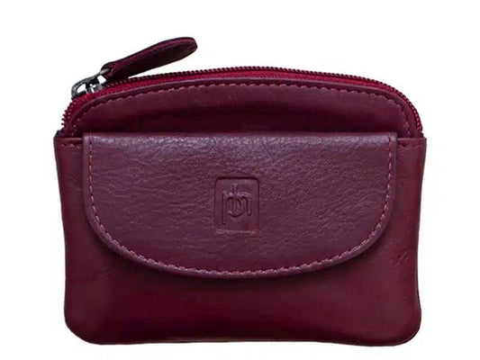 Prime Hide Soft Leather Small Coin Purse Pouch for Women Various Colours Pouch with Keychain Mini Purse For Ladies Zip Around Gift Idea Box