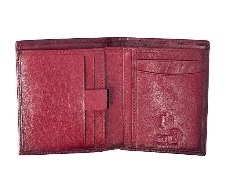 Men's Slim RFID Leather Wallet - Carlton Style 4180 | Premium Card Holder with Notes Compartment | Gift Boxed for Him