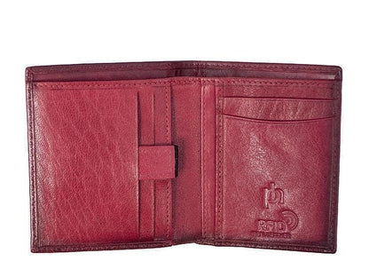 Men's Slim RFID Leather Wallet - Carlton Style 4180 | Premium Card Holder with Notes Compartment | Gift Boxed for Him