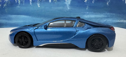 Custom Name BMW i8 Diecast Car Model - 1:43 Scale Black Germany Sports Toy - Rastar Collectible - Unique Gift for Car Enthusiasts Boxed
