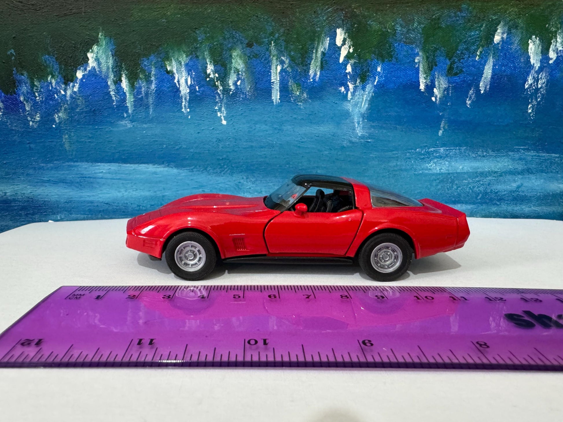Personalized 1982 Chevy Corvette Coupe - Vintage Diecast Car Model 1:32 Scale - Retro Collector’s Gift for Men grandad, dad, husband Boxed