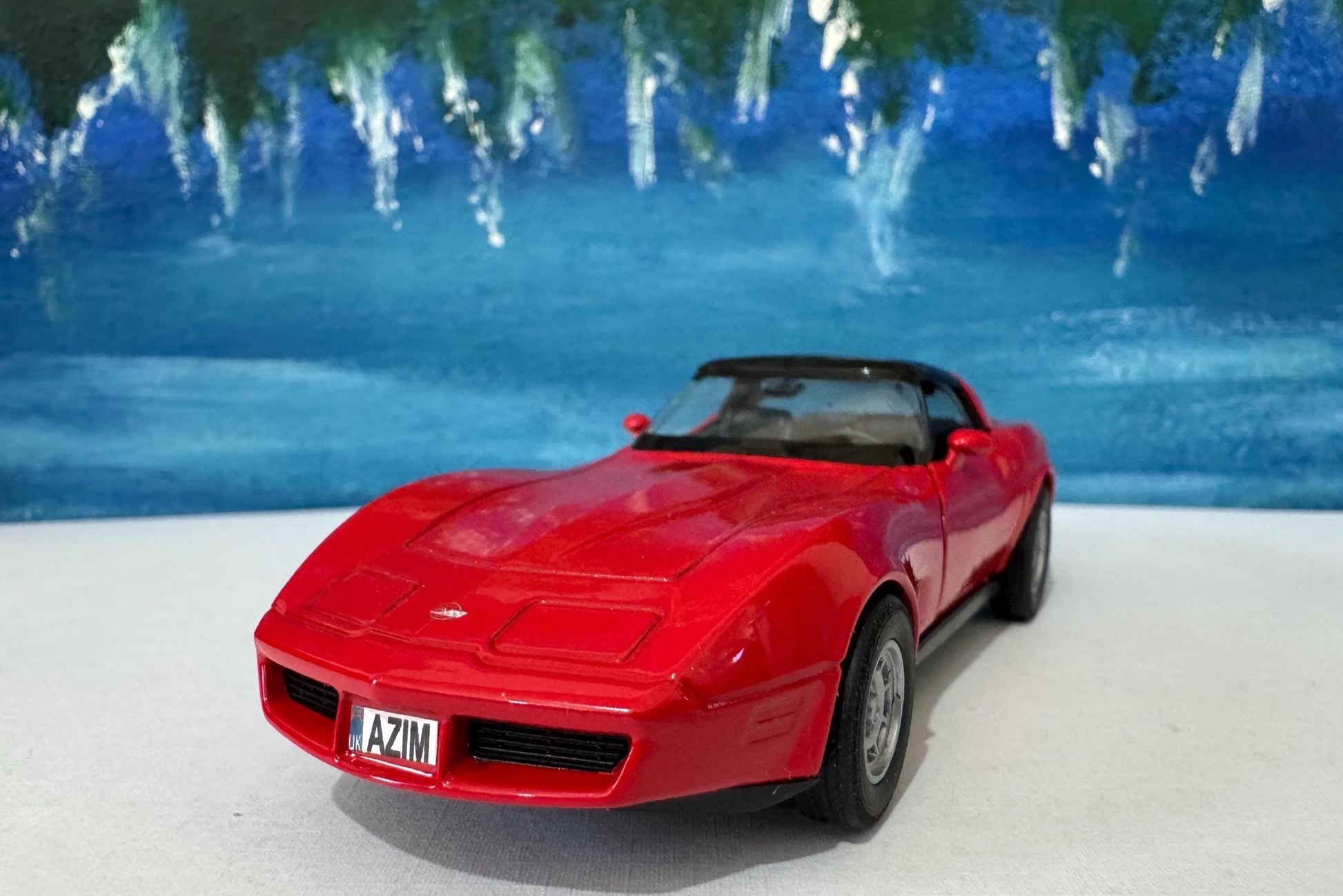 Personalized 1982 Chevy Corvette Coupe - Vintage Diecast Car Model 1:32 Scale - Retro Collector’s Gift for Men grandad, dad, husband Boxed