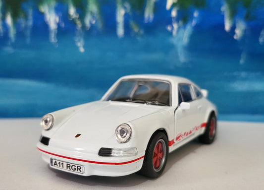 1973 Porsche Carrera RS 2.7 Diecast 1:32 Custom Name Plate Classic Sports Car - Vintage Porsche Model with Personalization Gift Option Boxed