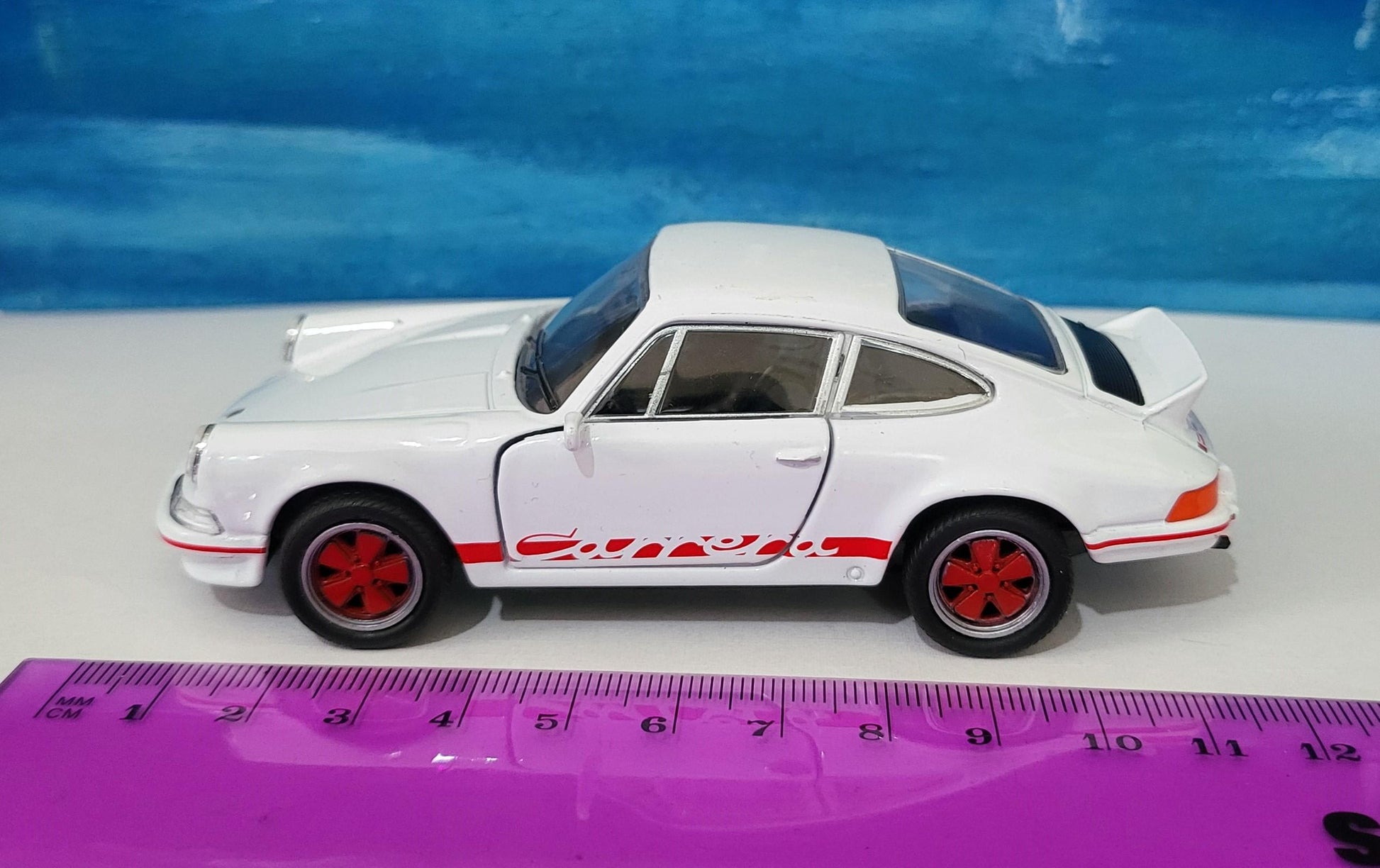 1973 Porsche Carrera RS 2.7 Diecast 1:32 Custom Name Plate Classic Sports Car - Vintage Porsche Model with Personalization Gift Option Boxed