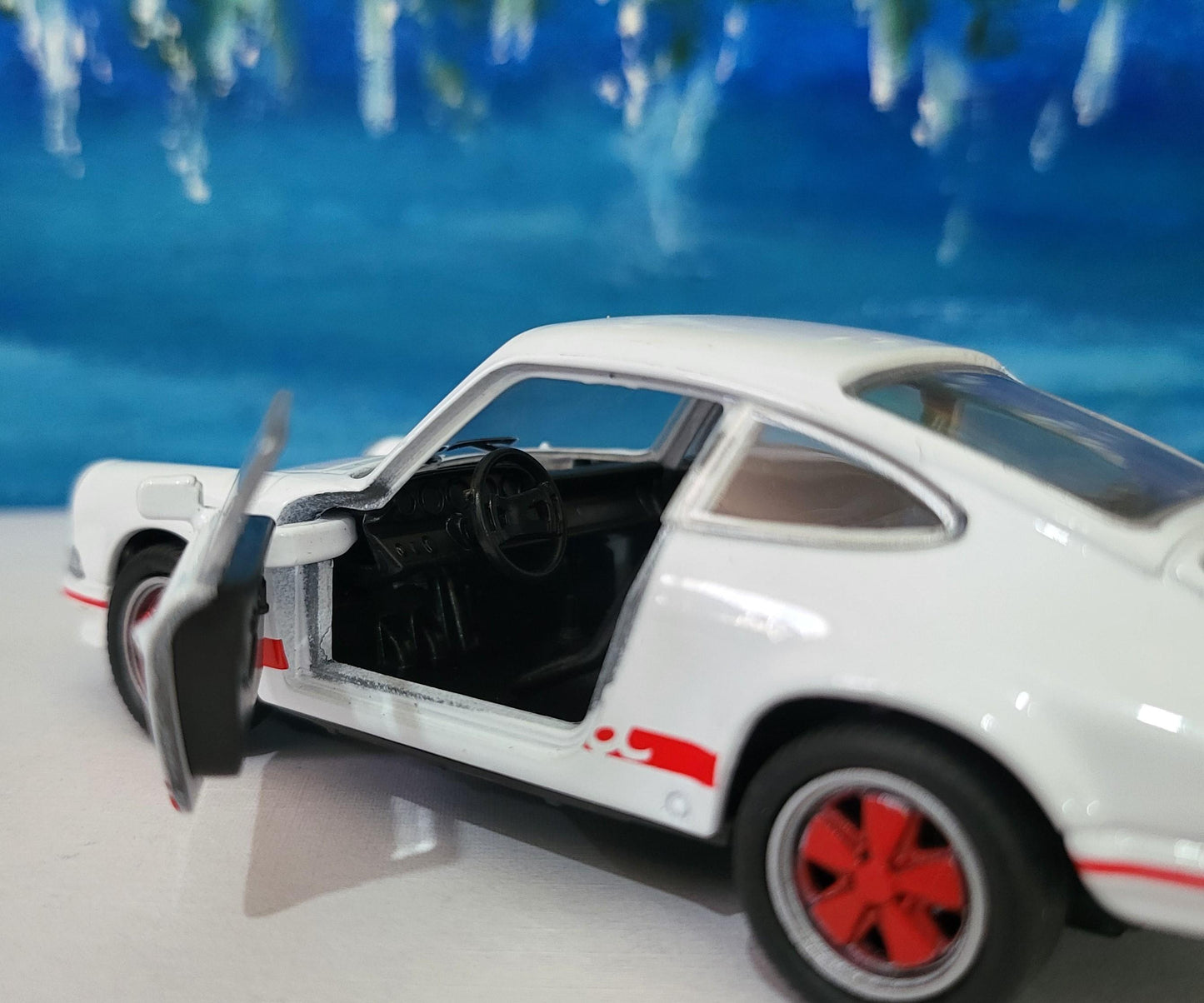 1973 Porsche Carrera RS 2.7 Diecast 1:32 Custom Name Plate Classic Sports Car - Vintage Porsche Model with Personalization Gift Option Boxed