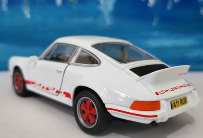 1973 Porsche Carrera RS 2.7 Diecast 1:32 Custom Name Plate Classic Sports Car - Vintage Porsche Model with Personalization Gift Option Boxed