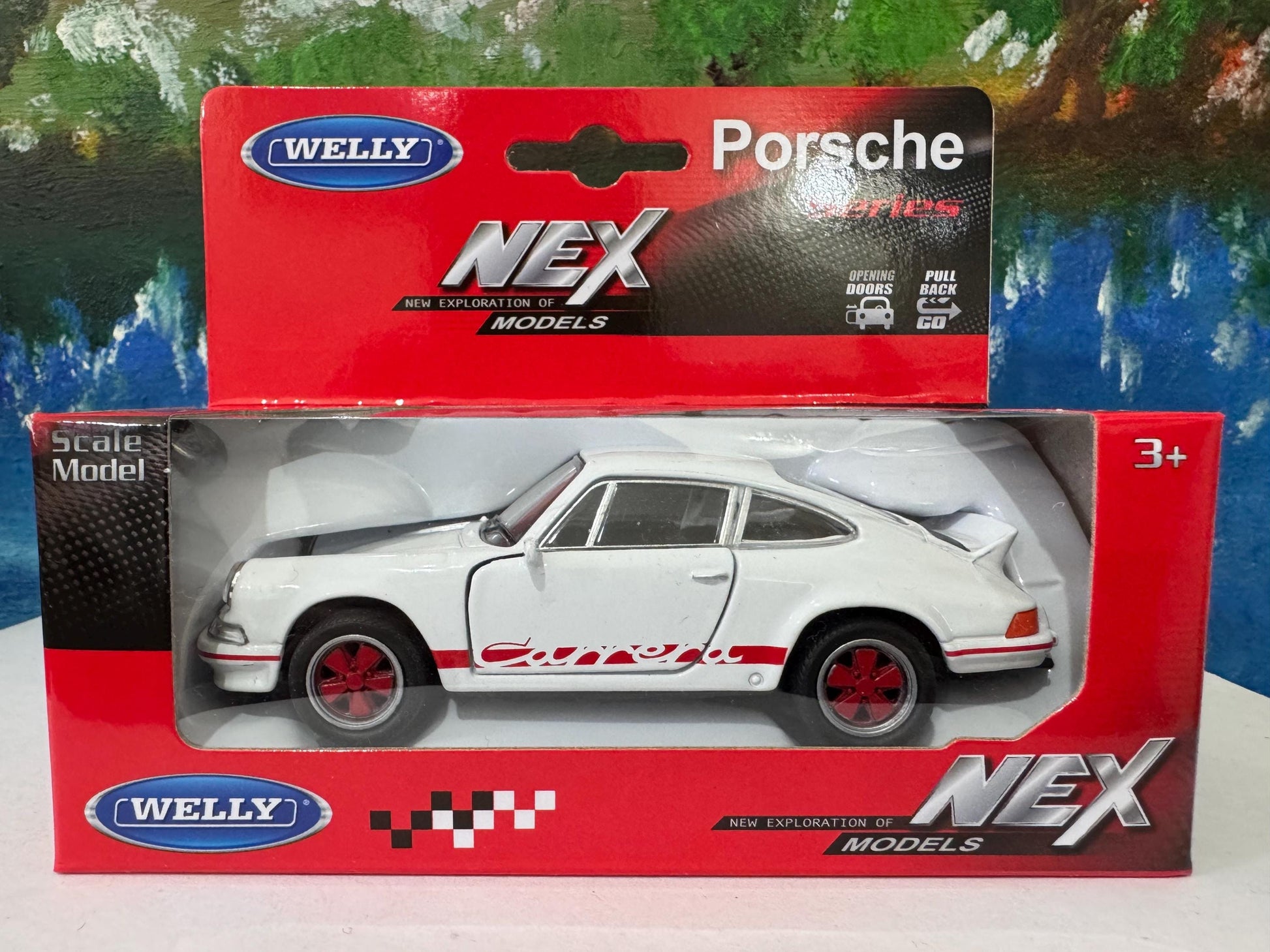 1973 Porsche Carrera RS 2.7 Diecast 1:32 Custom Name Plate Classic Sports Car - Vintage Porsche Model with Personalization Gift Option Boxed