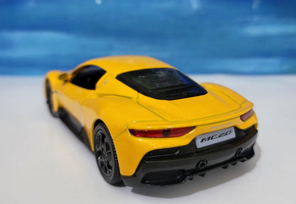 Licensed Maserati MC20 Yellow, 1/36 scale diecast car, car model metal, Diecast collection, Maserati, Model metal car Brand New Gift Boxed