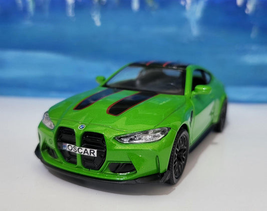 BMW M4 Sport CSL 1:36 Diecast Model - Personalized Name - Gift for Dad, Boy, girl, brother, sister, Car Lover - New Boxed Collectible