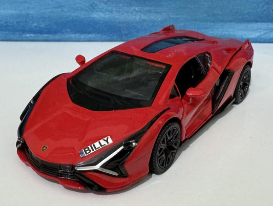 Official Licensed Lamborghini Sian FKP 37 Diecast Model Car – Personalized Plate – Gift for Men, Women, Kids – Birthday, Christmas, Easter.