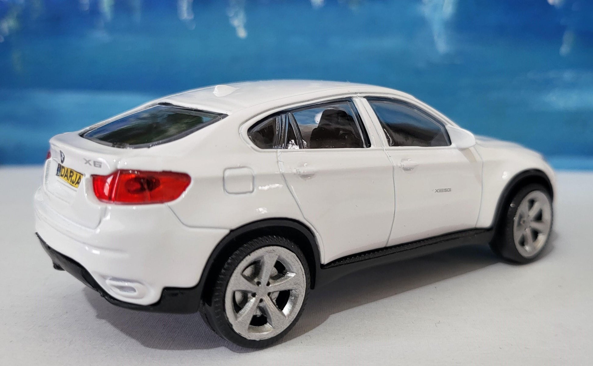 BMW X6 1:43 Scale Custom Plate - Personalized Car Model Gift for boy girl - Father’s Day/Birthday - Miniature License Plate Boxed