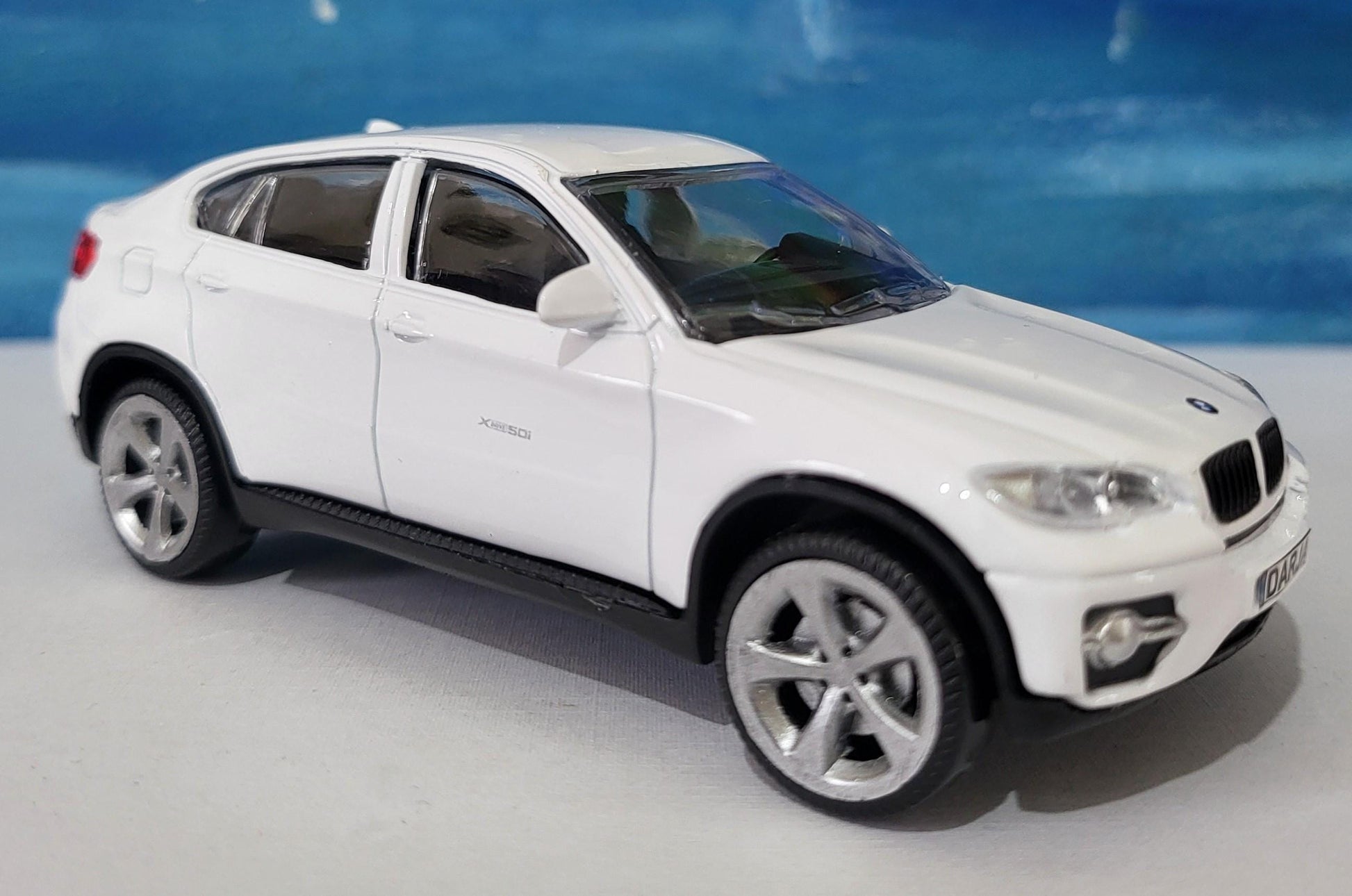BMW X6 1:43 Scale Custom Plate - Personalized Car Model Gift for boy girl - Father’s Day/Birthday - Miniature License Plate Boxed