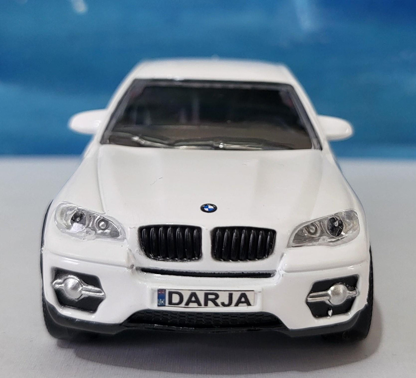 BMW X6 1:43 Scale Custom Plate - Personalized Car Model Gift for boy girl - Father’s Day/Birthday - Miniature License Plate Boxed