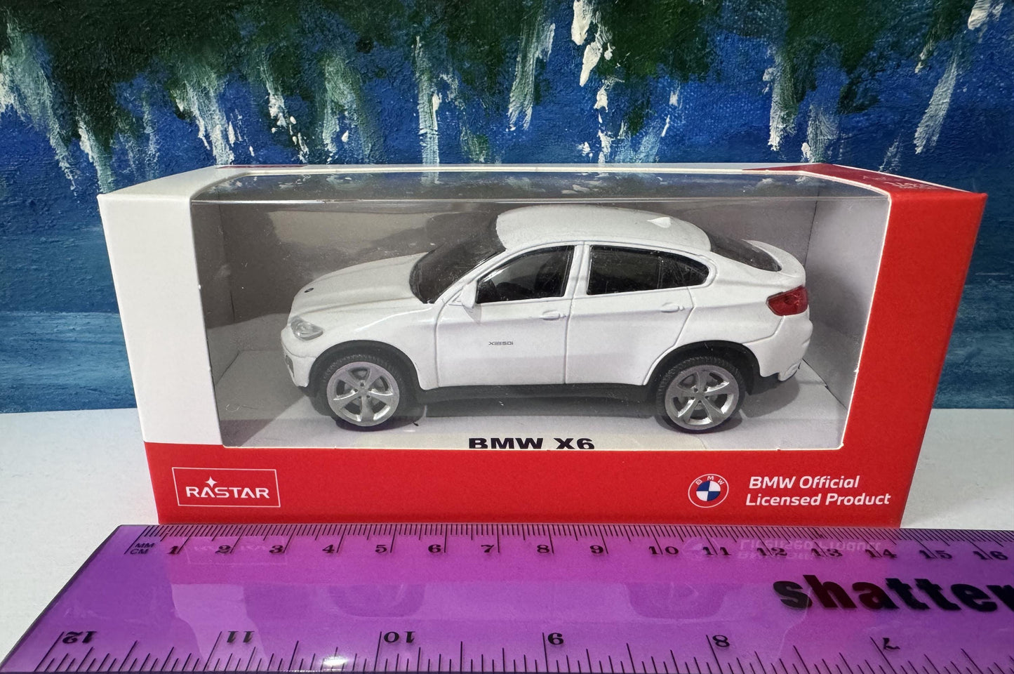 BMW X6 1:43 Scale Custom Plate - Personalized Car Model Gift for boy girl - Father’s Day/Birthday - Miniature License Plate Boxed