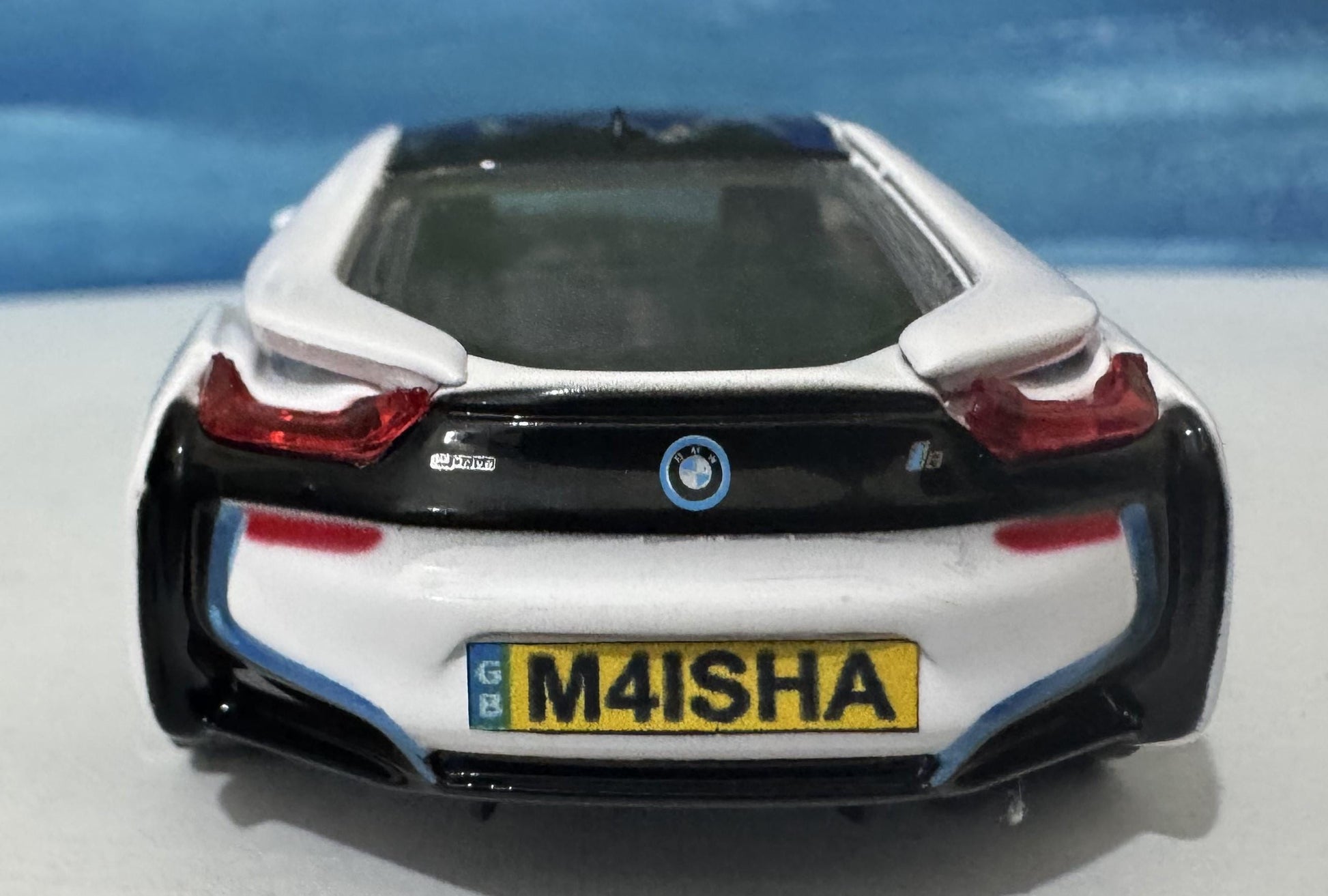 Custom Name BMW i8 Diecast Car Model - 1:43 Scale Blac Germany Sports Toy - Rastar Collectible - Unique Gift for Car Enthusiasts Boxed