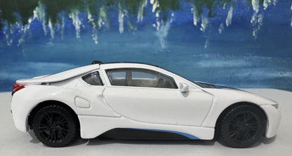 Custom Name BMW i8 Diecast Car Model - 1:43 Scale Blac Germany Sports Toy - Rastar Collectible - Unique Gift for Car Enthusiasts Boxed