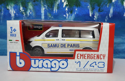 VW T6.1 Transporter Crew van Toy Car PERSONALISED PLATES 1:43 scale Model Samu De Paris uncle grandad brother Birthday Easter gift New Boxed