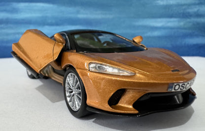 PERSONALISED PLATES McLaren GT toy Car Model boy girl dad mom uncle grandad husband wife brother birthday Easter gift present Boxed Bronze