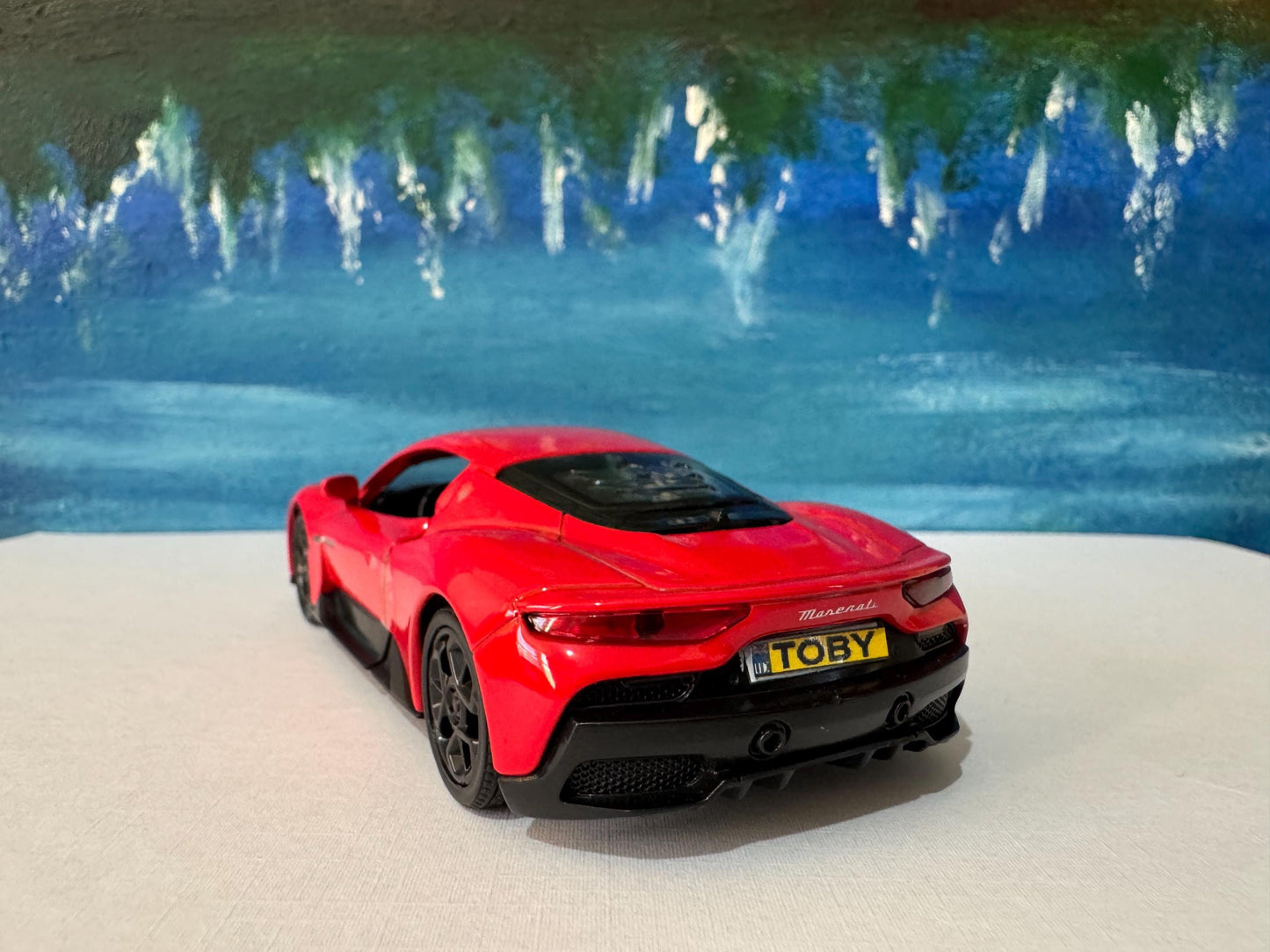 Personalise Maserati MC20 Red Licensed Scale Diecast Model Car – Metal Collectible – Gift Boxed, Supercar Replica for Adults & Collectors