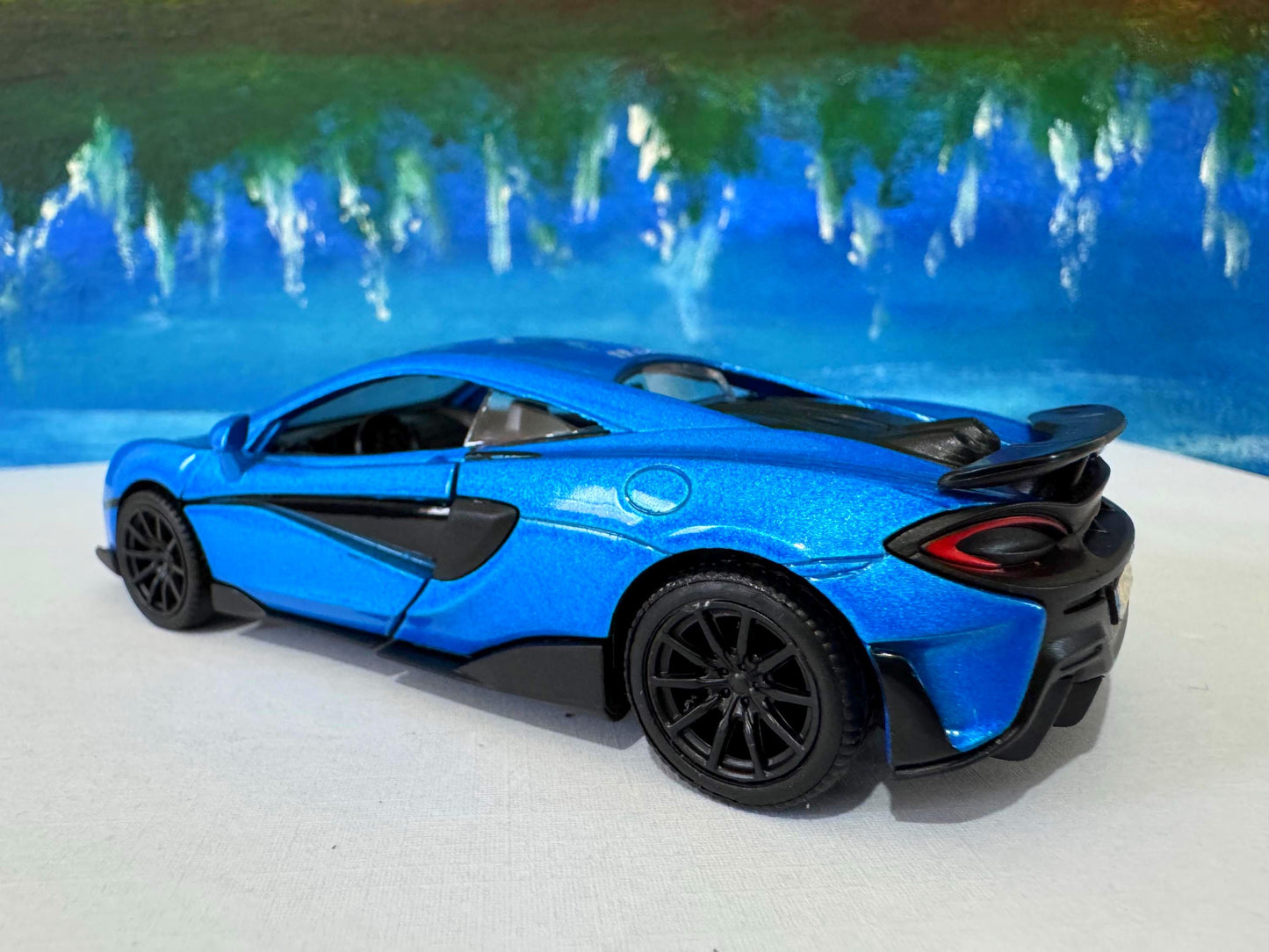 McLaren 600LT Model Car - Personalized Name Plate - Birthday Gift for Kids & Adults - Wedding, Anniversary Gift - Collectible Display -Box