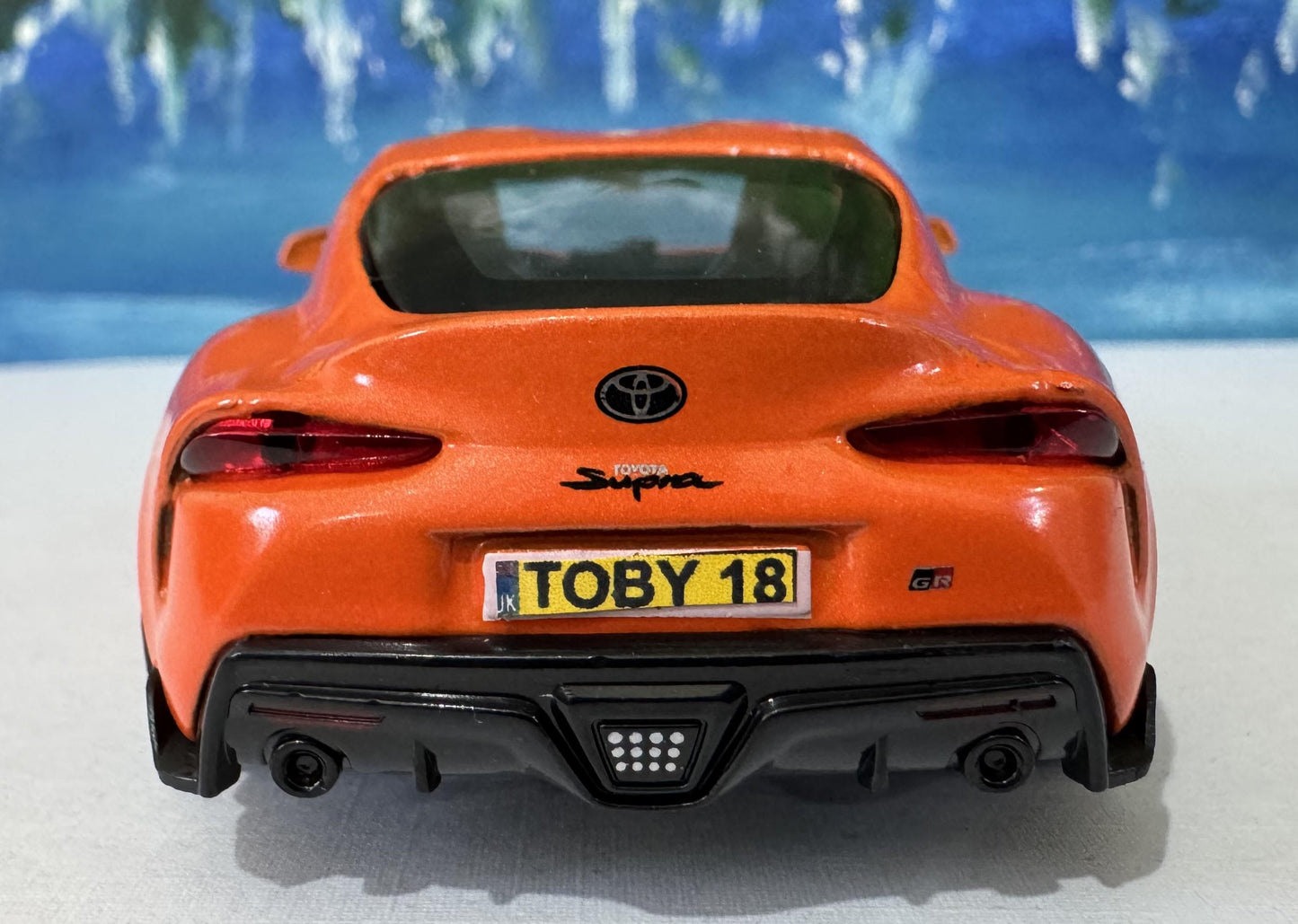 Toyota GR Supra 2020 Diecast Model Car - 1:43 Scale, Custom Name Plate, Gift for Car Enthusiasts, Adults & Kids - Birthday, Anniversary Gift
