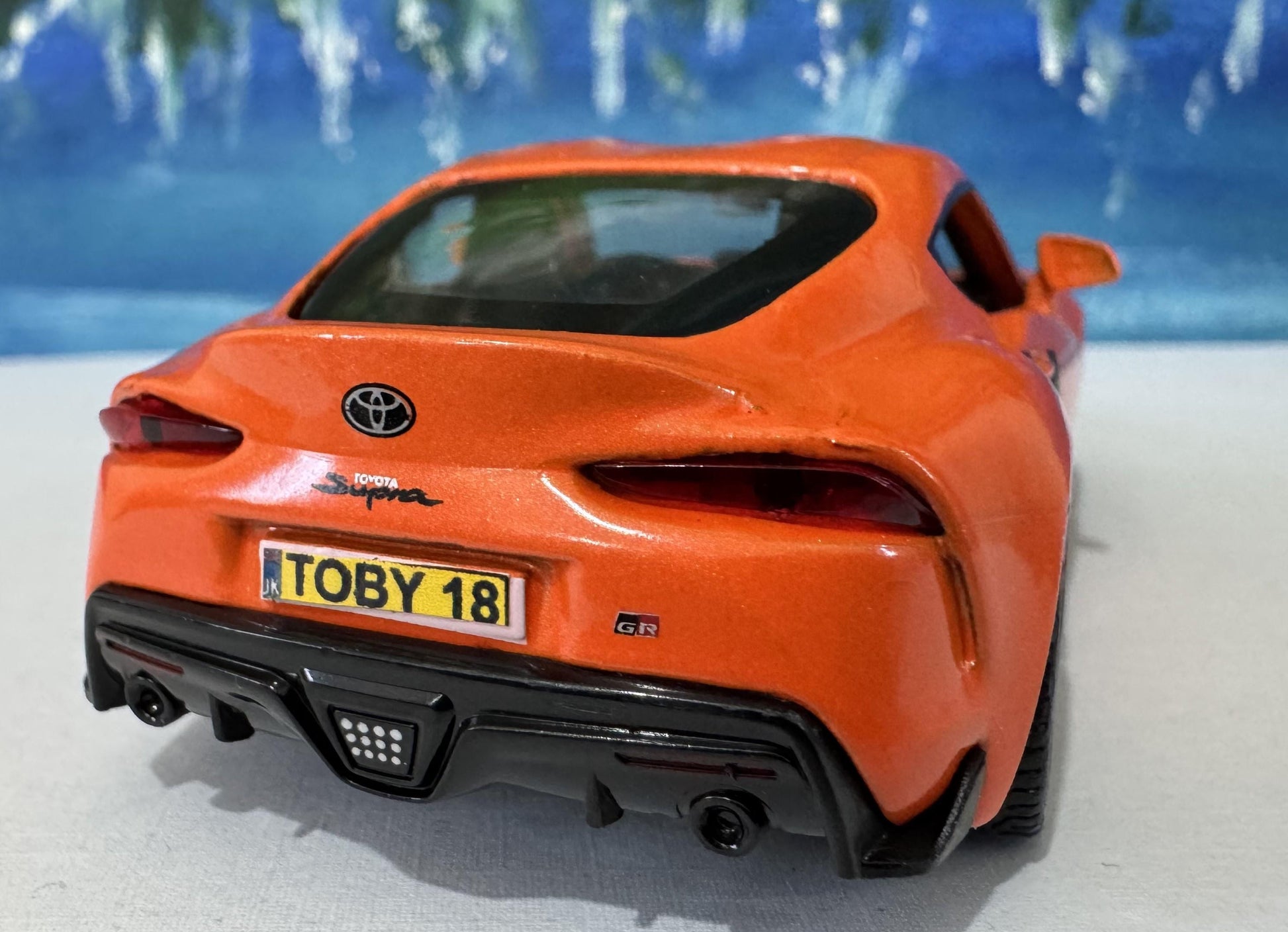 Toyota GR Supra 2020 Diecast Model Car - 1:43 Scale, Custom Name Plate, Gift for Car Enthusiasts, Adults & Kids - Birthday, Anniversary Gift