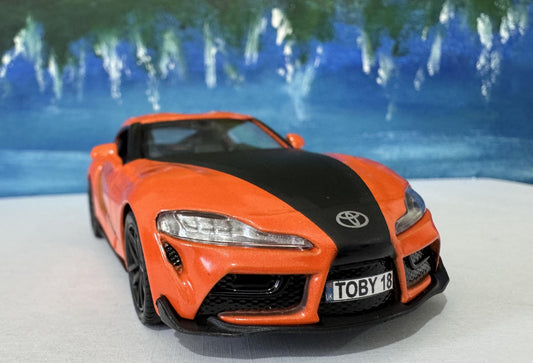 Toyota GR Supra 2020 Diecast Model Car - 1:43 Scale, Custom Name Plate, Gift for Car Enthusiasts, Adults & Kids - Birthday, Anniversary Gift