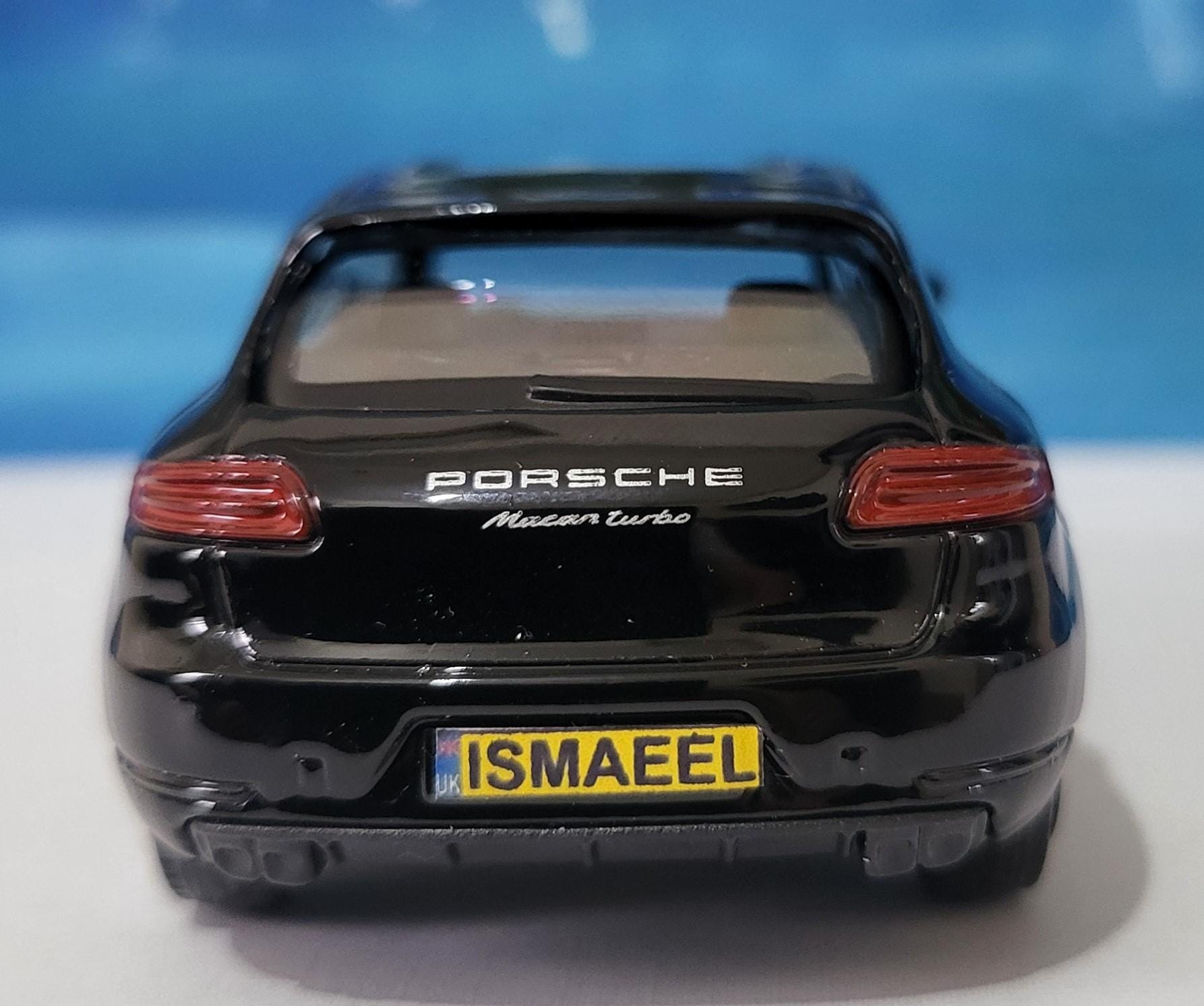 Porsche Macan Toy Car – Personalised Plates – 1:43 Scale Diecast Model – Gift for Kids or Adults – Birthday or Christmas – New & Boxed