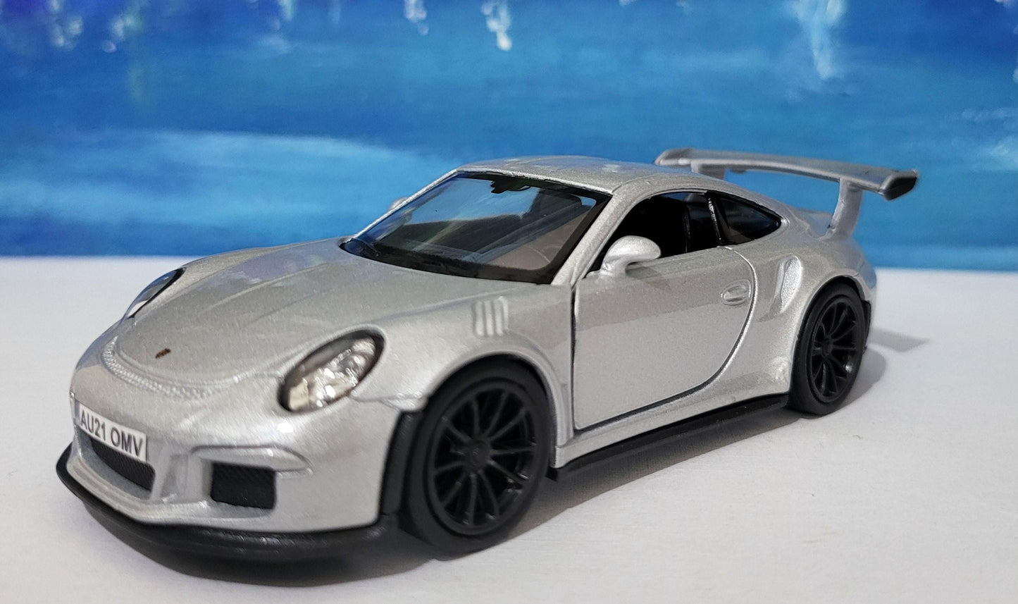 Personalized Name Plate Welly Porsche 911 GT3 RS Model Car – Gift for Him, Boyfriend, Husband, Kids – Unique Car Lover Collectible – Boxed