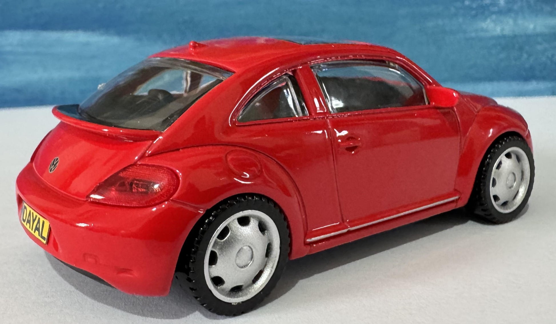 Personalised VW Volkswagen Beetle Toy Car, 1:43 Scale Model–Gift for Boy, Girl, Dad, Mom, Grandad, Birthday - Easter gift, 4 Colours, Boxed