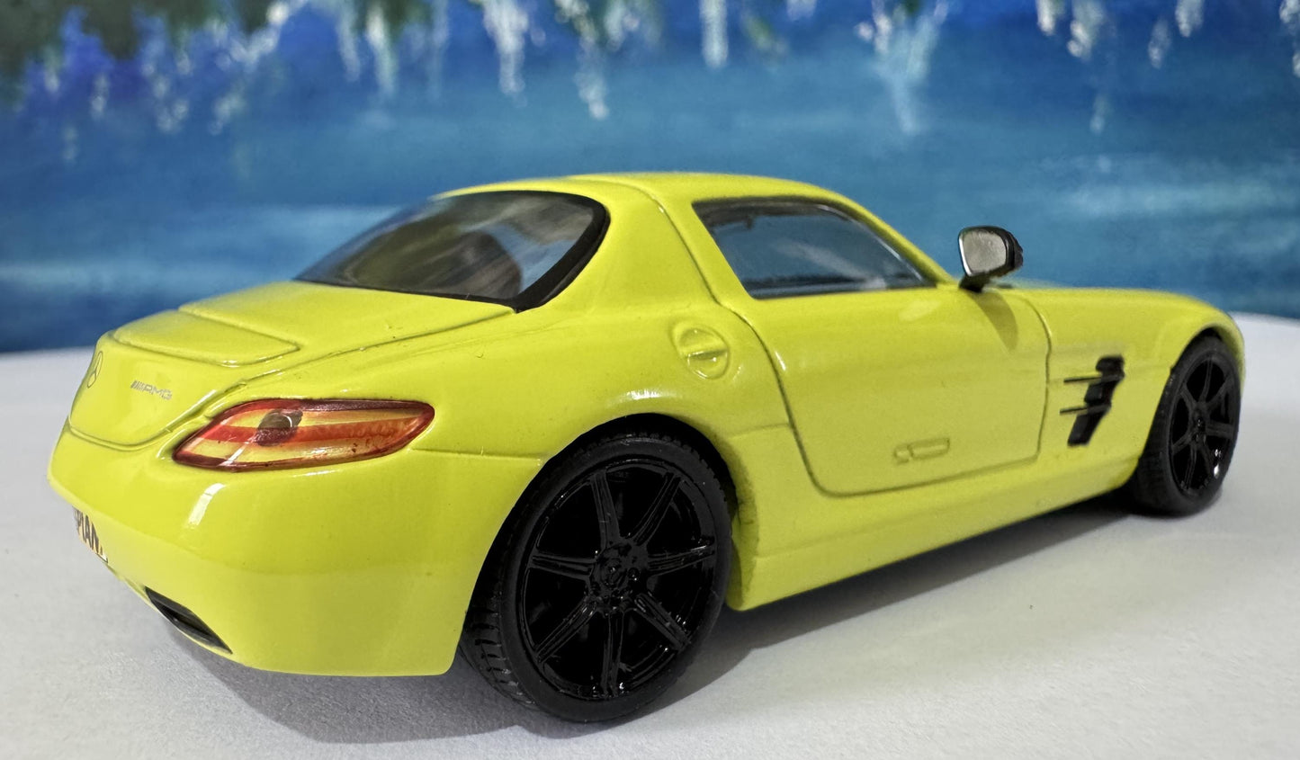 Custom Name Plate Mercedes-Benz SLS AMG Model Car – 1:43 Scale – Personalised Plates – Gift for Him, Kids, Car Enthusiast – Solido – Boxed