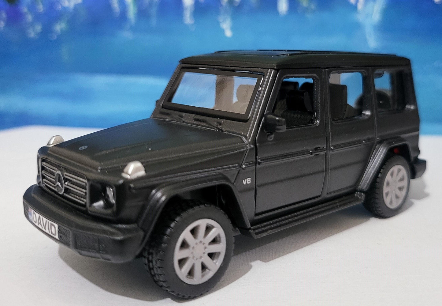 Personalized name plate Mercedes G-Class Diecast Model 11.5 cm | Officially Licensed SUV | Luxury Car Gift for Dad, Kids, Collectors | Boxed