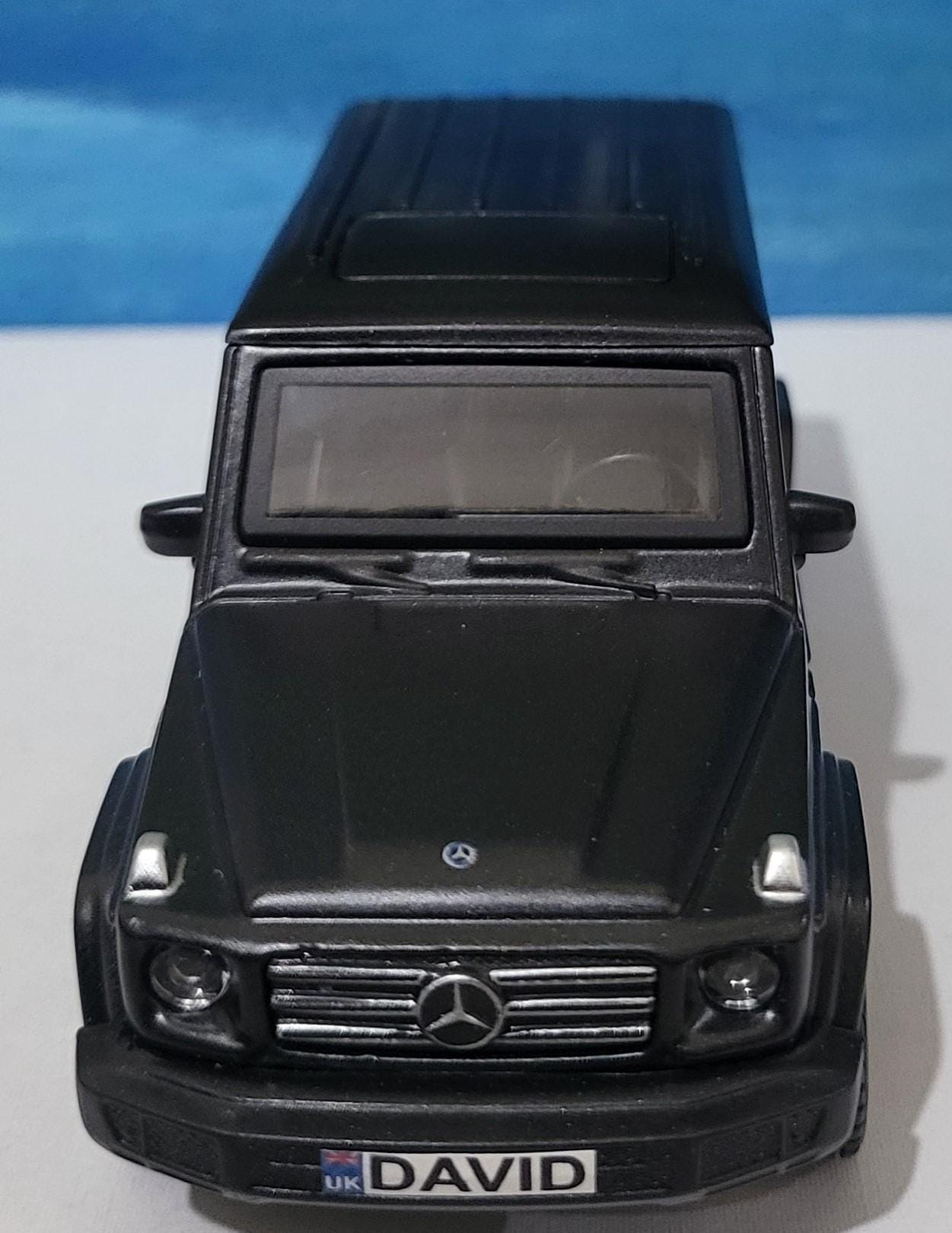 Personalized name plate Mercedes G-Class Diecast Model 11.5 cm | Officially Licensed SUV | Luxury Car Gift for Dad, Kids, Collectors | Boxed