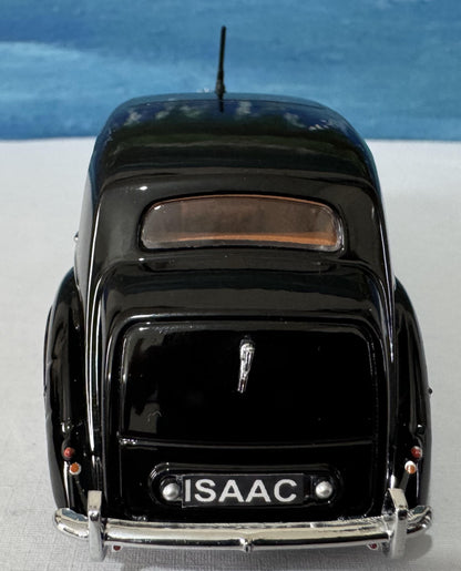 Personalized Rolls Royce Silver Dawn Std Steel Maroon Black Oxford Diecast Model – Custom Name Gift for Dad, Mom, Husband, Wife, Sister Box