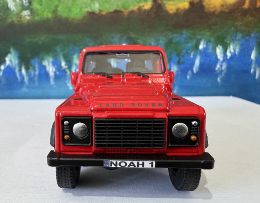 PERSONALISED Land Rover Defender Model - Welly Licensed Car Gift for Dad, Boy, Uncle - Birthday Easter Present gift Sleeves