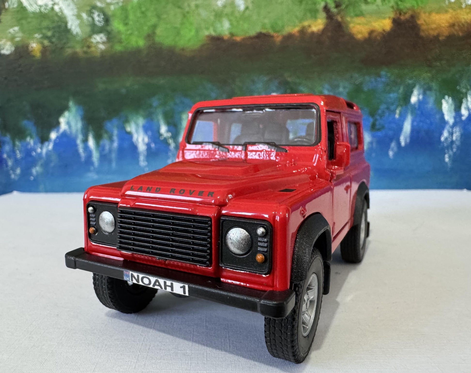 PERSONALISED Land Rover Defender Model - Welly Licensed Car Gift for Dad, Boy, Uncle - Birthday Easter Present gift Sleeves