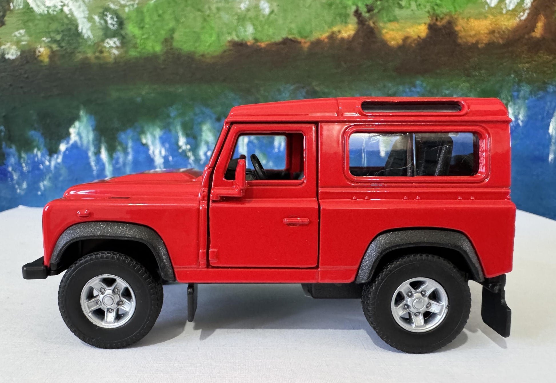 PERSONALISED Land Rover Defender Model - Welly Licensed Car Gift for Dad, Boy, Uncle - Birthday Easter Present gift Sleeves