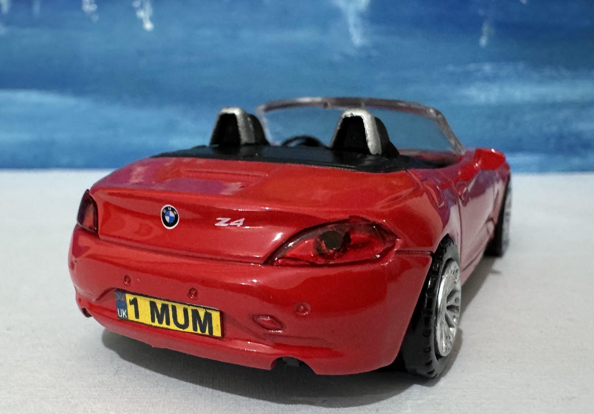 PERSONALISED PLATES Licensed Black BMW Z4 M40i Toy Car Model boy girl dad mom uncle grandad brother Easter birthday gift present New! 1:43