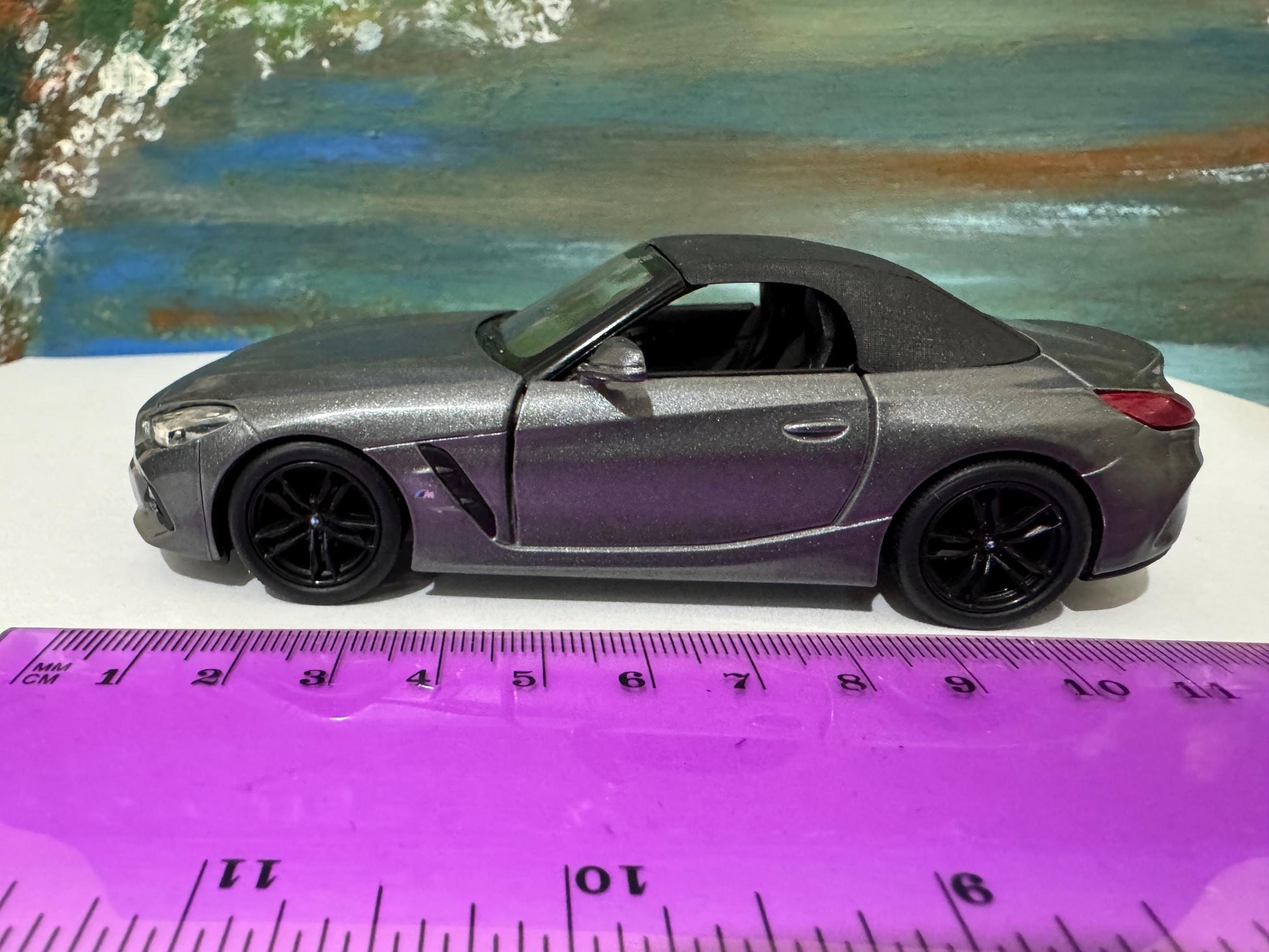 PERSONALISED PLATES Graphite BMW Z4 M40i Model - Licensed Toy Car Gift for Dad, Boy, Girl - Christmas Birthday Present Gift Sleeves