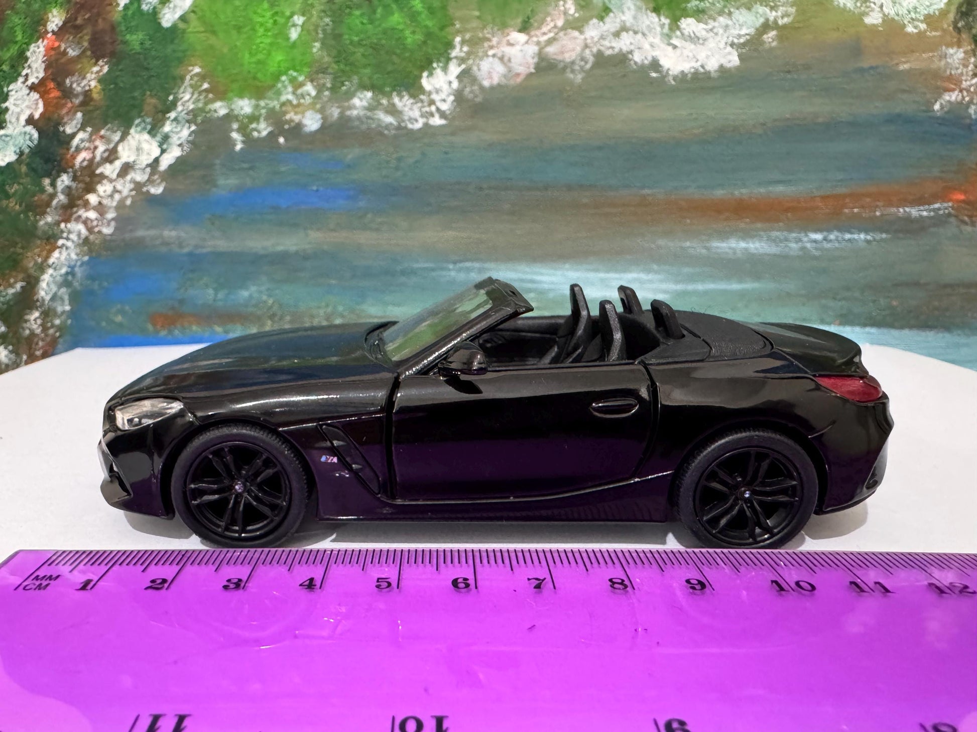 PERSONALISED PLATES Licensed Black BMW Z4 M40i Toy Car Model boy girl dad mom uncle grandad brother Easter birthday gift present New!