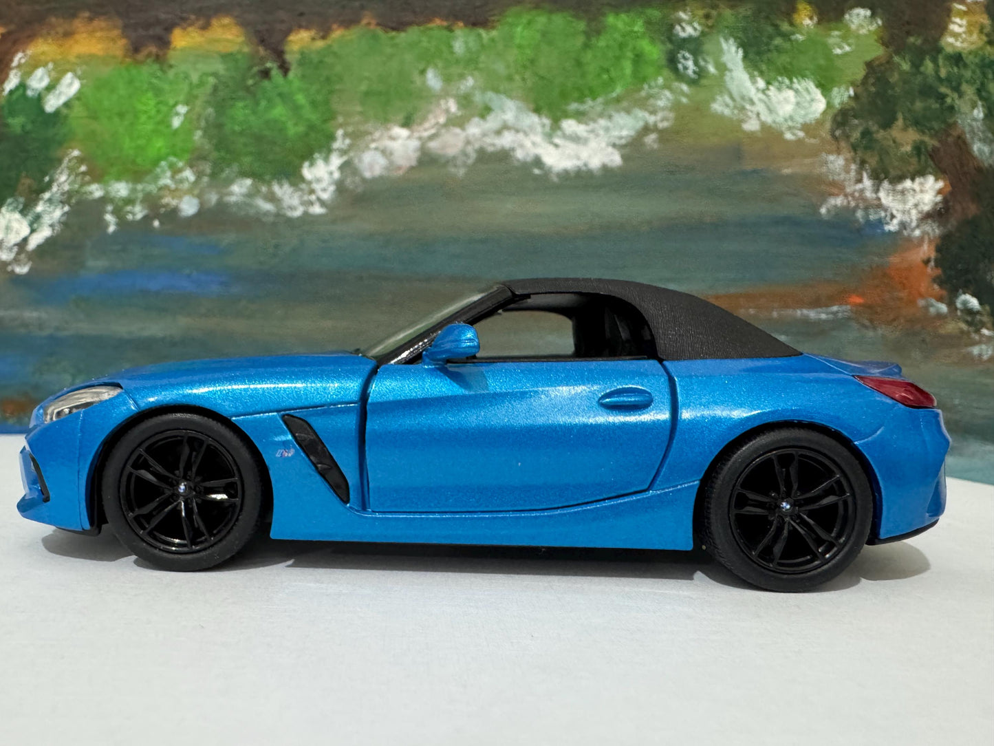PERSONALISED PLATES Blue BMW Z4 M40i Toy Car Model boy girl dad mom uncle grandad brother Easter birthday gift present New!