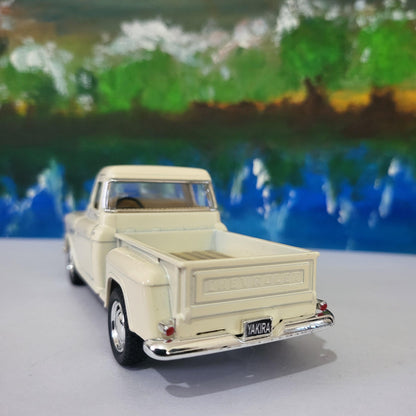 Personalized Name 1955 Chevy Stepside Pickup 1:32 Diecast – Kinsmart Licensed Pull-Back Toy – Gift Sleeve (4 Colors) – Custom Boy's Car Gift