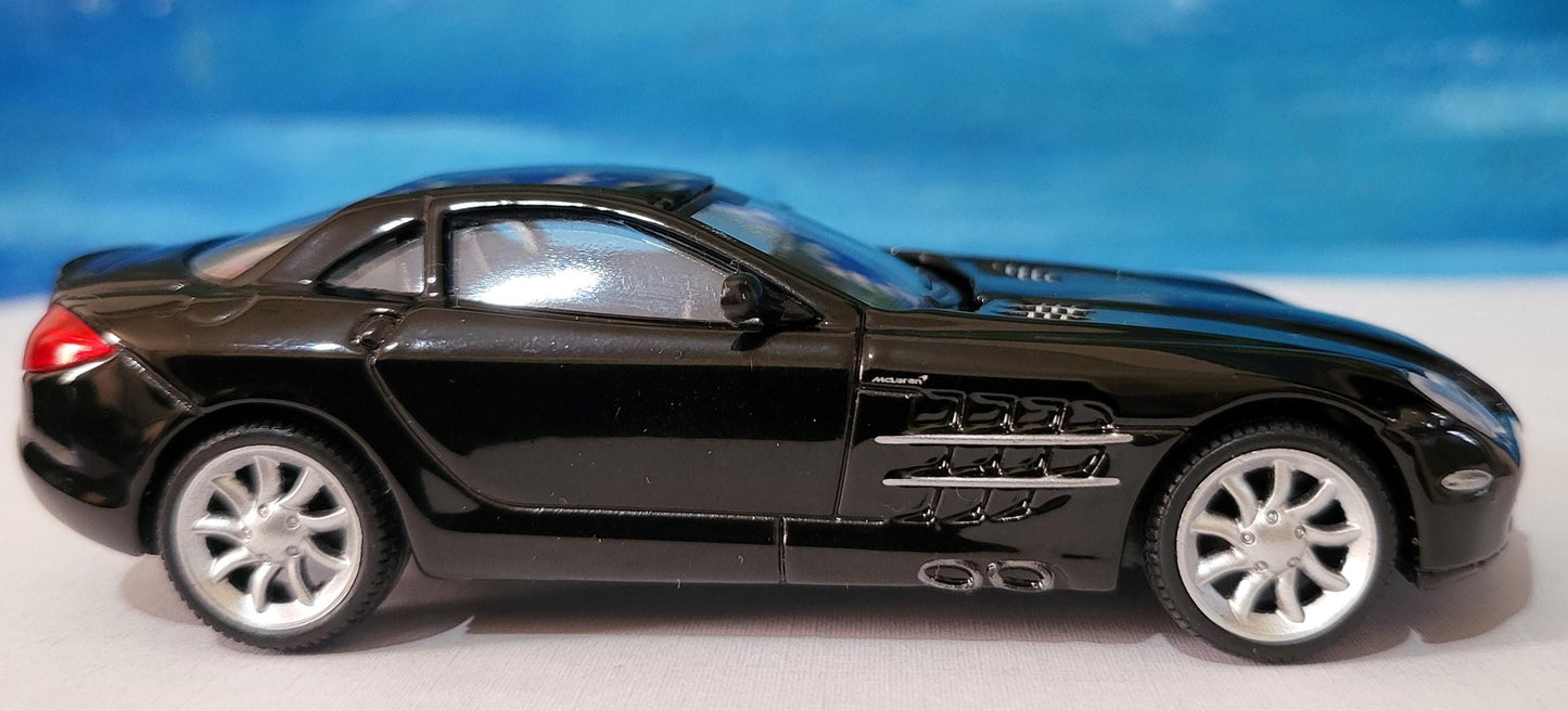 Personalized Name Plate for Mercedes McLaren SLR | 1:43 Black Diecast Model Car | Custom Miniature Toy | Perfect Gift for Collectors
