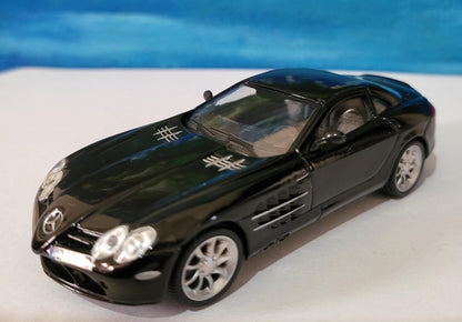 Personalized Name Plate for Mercedes McLaren SLR | 1:43 Black Diecast Model Car | Custom Miniature Toy | Perfect Gift for Collectors
