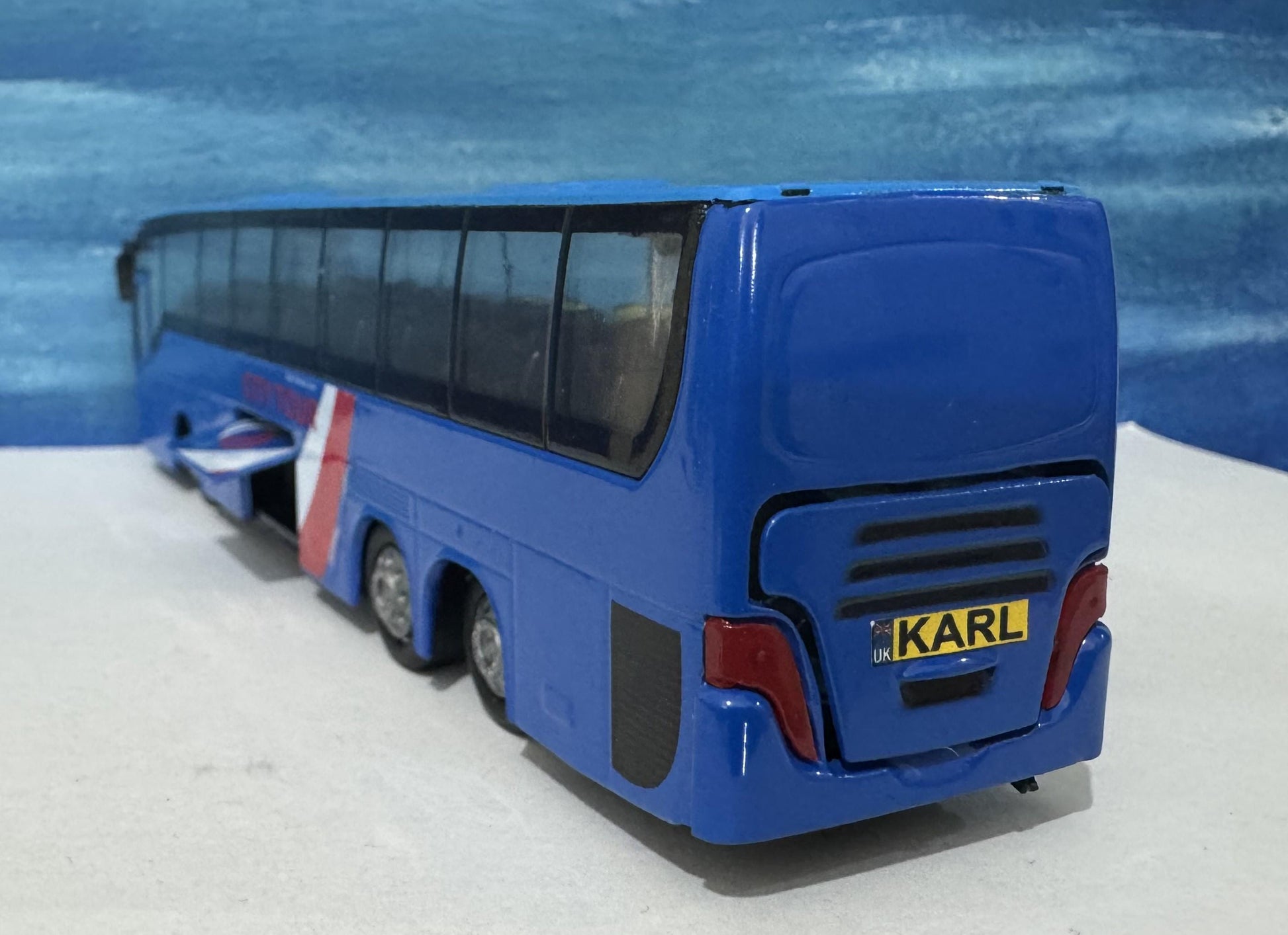 PERSONALIZED PLATES Bus Coach Express Diecast Model Toy Car boy girl present gift special day husband dad birthday New features Model Boxed
