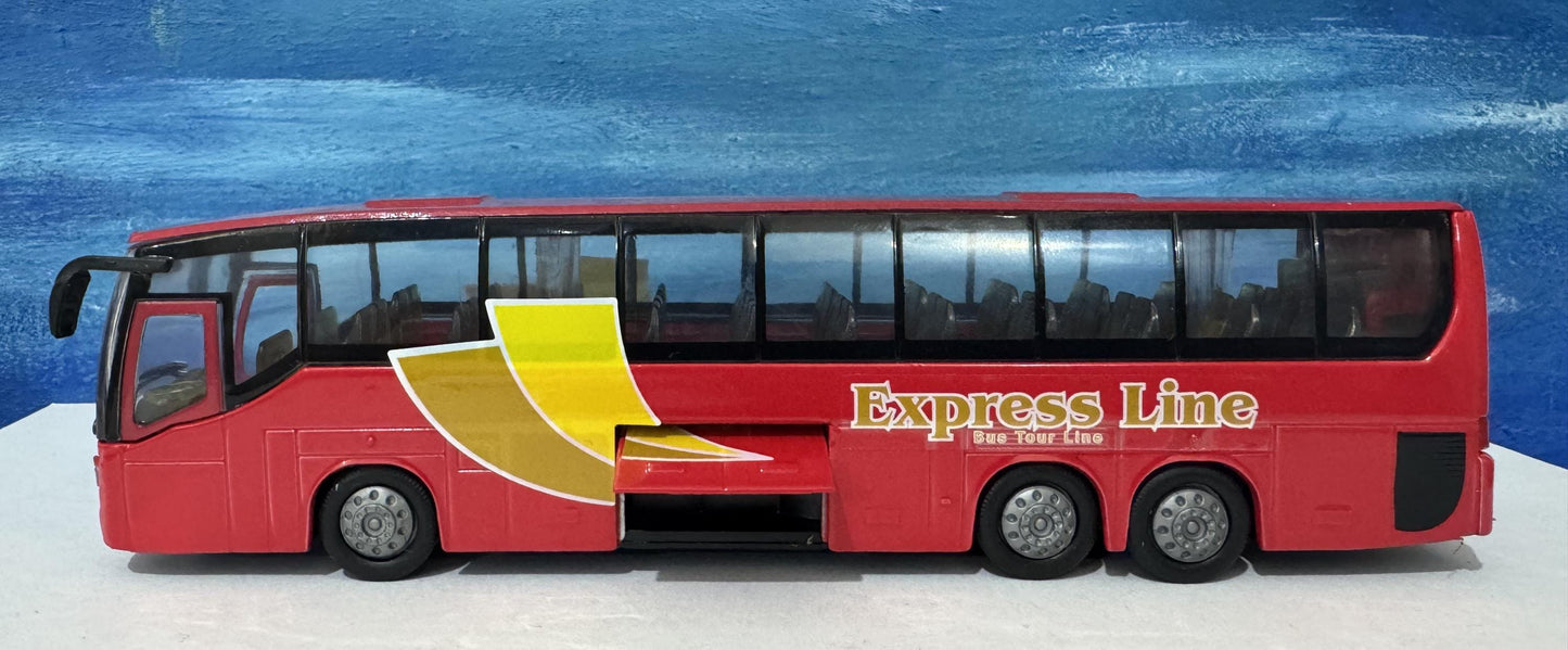 PERSONALIZED PLATES Bus Coach Express Diecast Model Toy Car boy girl present gift special day husband dad birthday New features Model Boxed