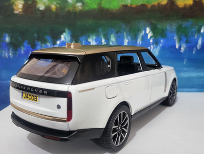 Personalized Name Plate for Range Rover SV 2022 1:24 Model - with Light & Sound - Unique Gift for Dad, Husband, Boy, Car Enthusiast Boxed