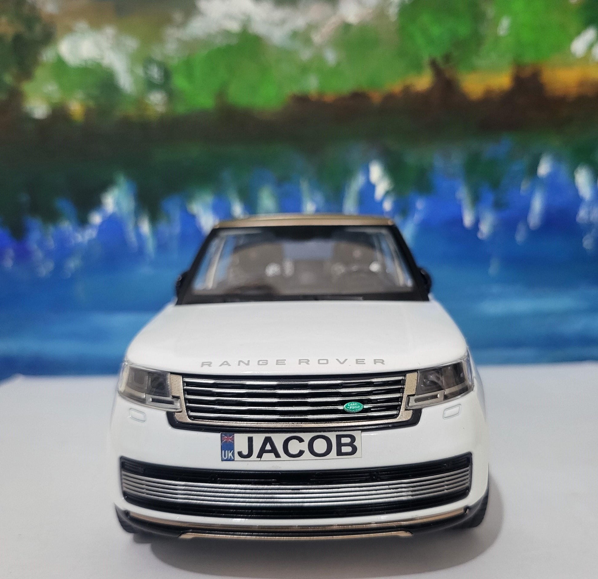Personalized Name Plate for Range Rover SV 2022 1:24 Model - with Light & Sound - Unique Gift for Dad, Husband, Boy, Car Enthusiast Boxed