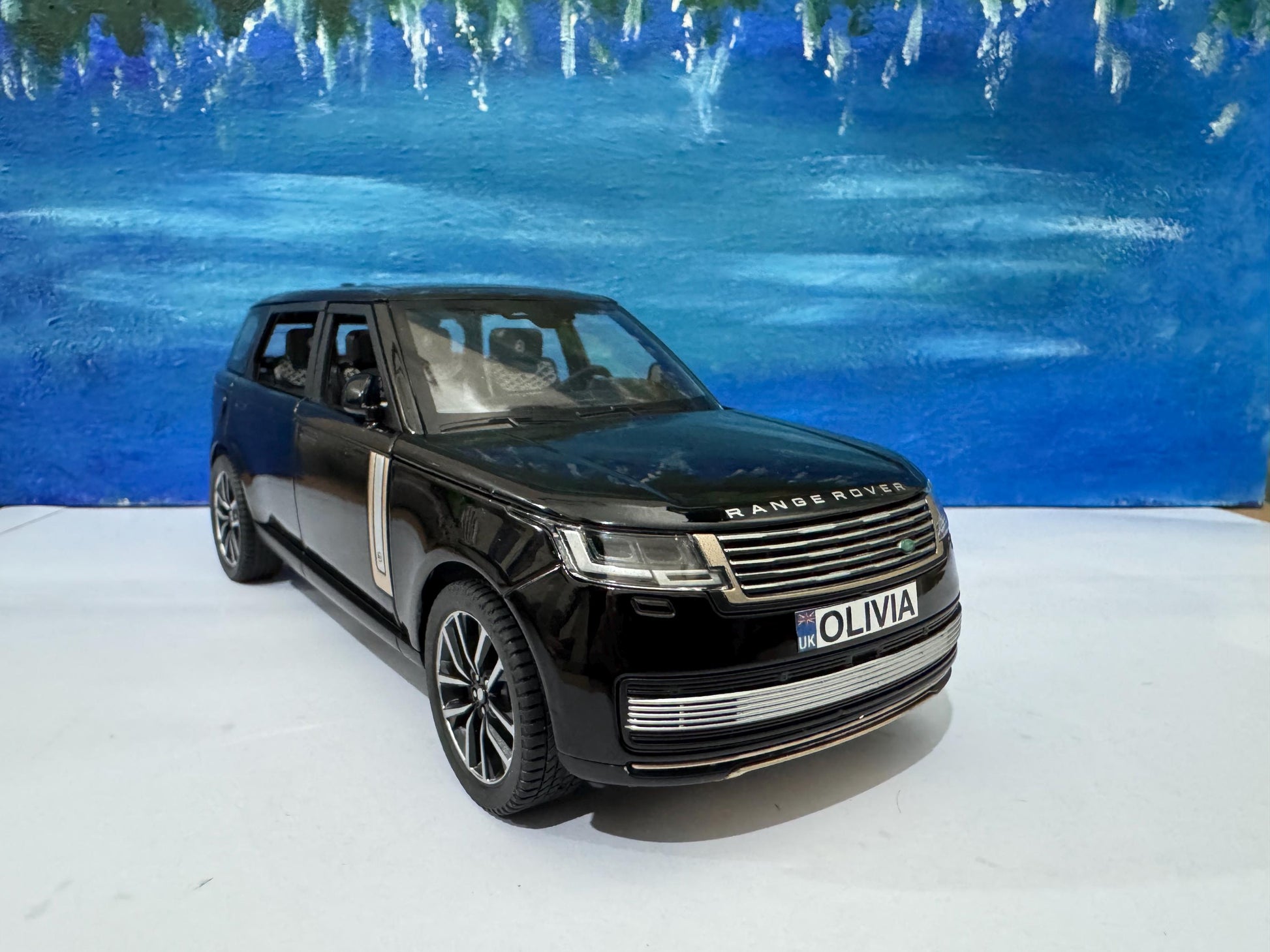 Personalized Name Plate for Range Rover SV 2022 1:24 Model - with Light & Sound - Unique Gift for Dad, Husband, Boy, Car Enthusiast Boxed