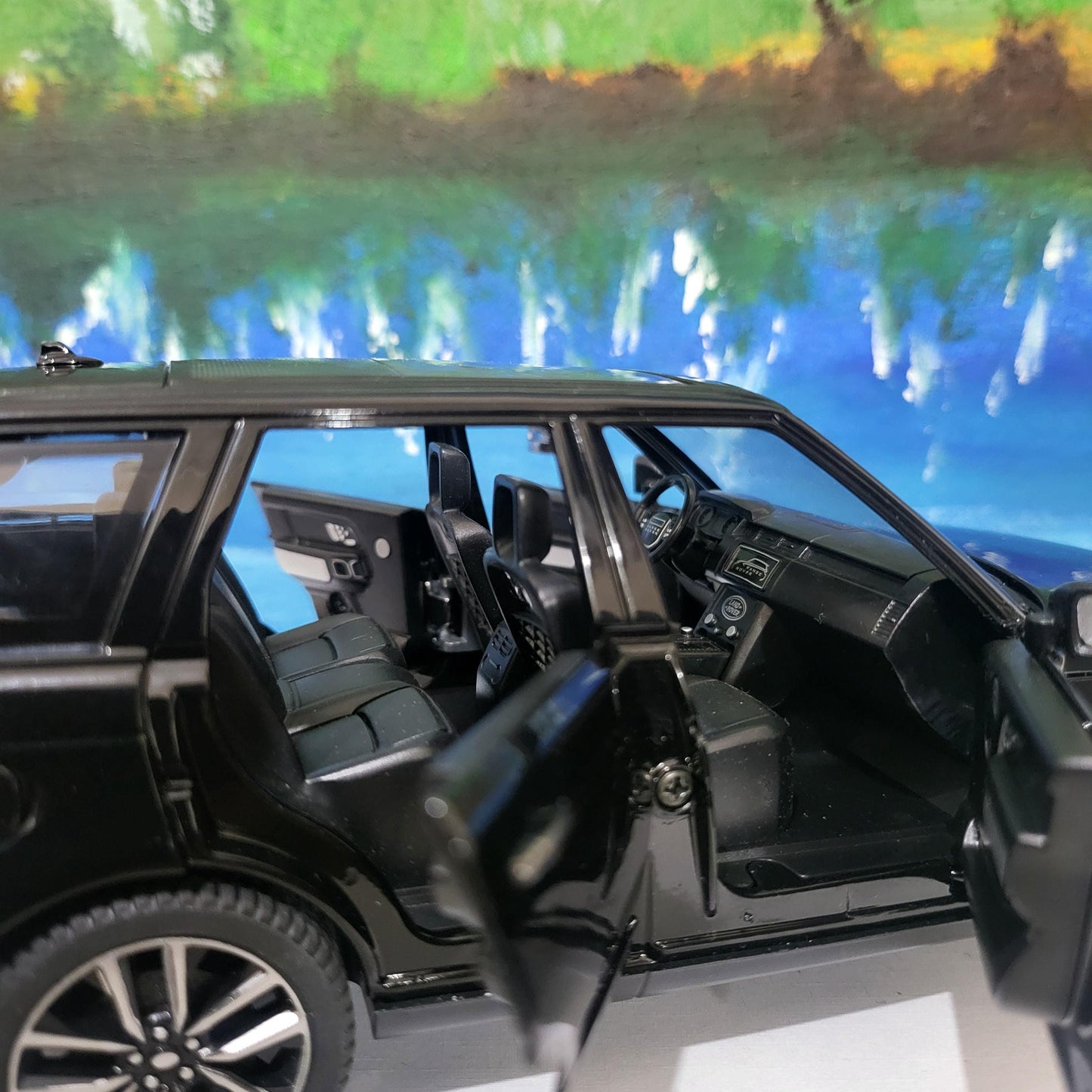 Range Rover 50th Anniversary 1:24 Black SUV Model Car – Personalized Name Plate | Luxury Gift for Men, Dad, Boyfriend, Car Enthusiast Boxed